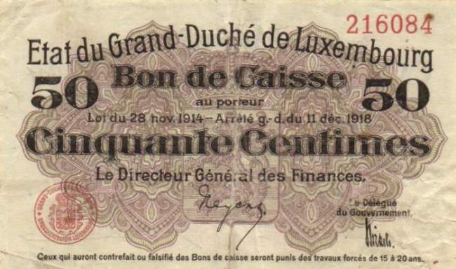 50 Centimes 11.12.1918